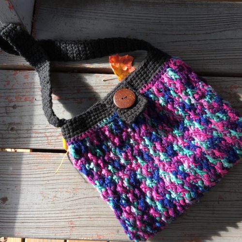 Multicolor Crochet Shoulder Bag